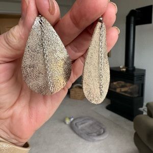 Leather Gold/Tan Earrings